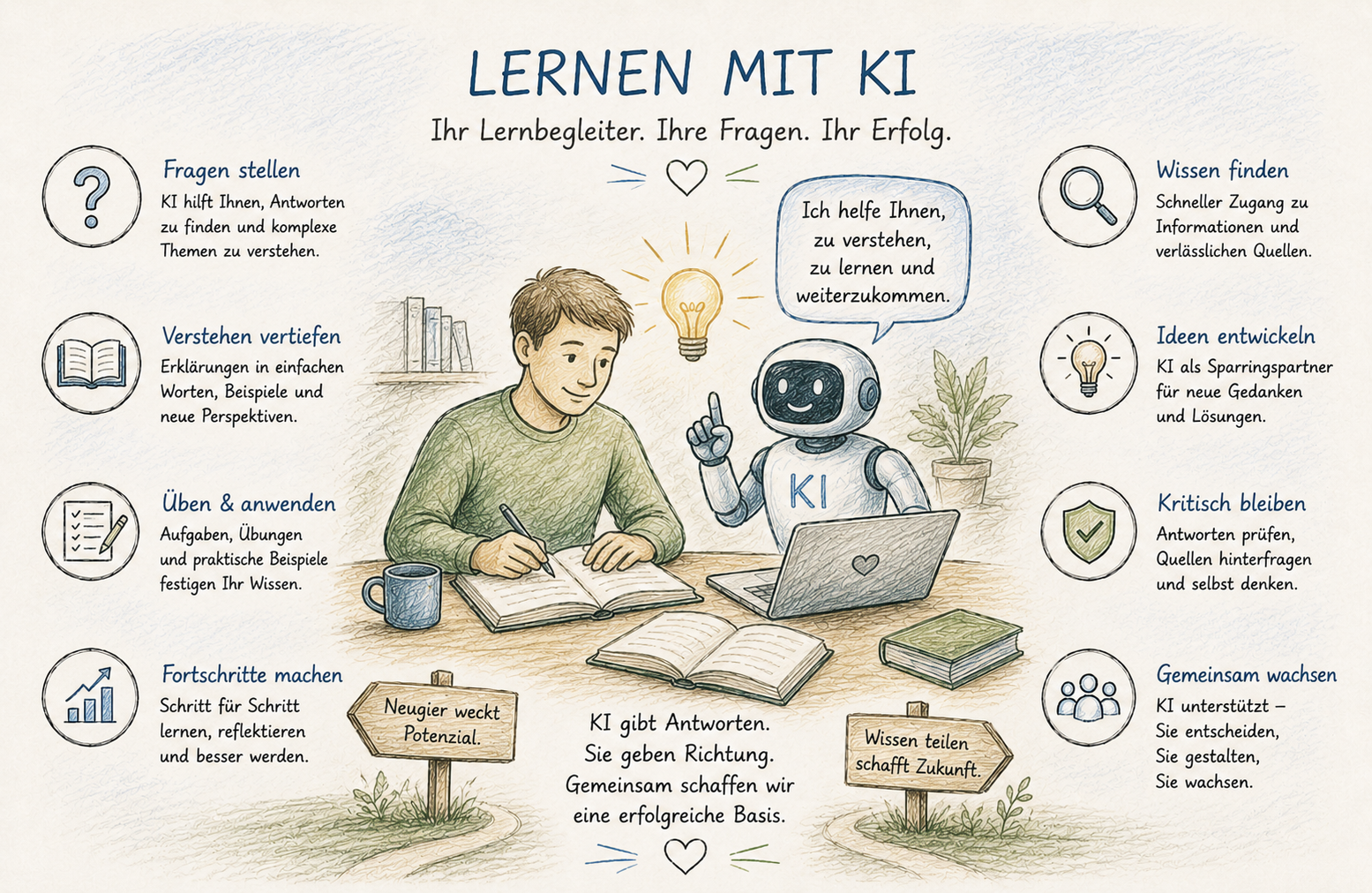 Lernen mit KI – Chance, Werkzeug und Lernbegleiter