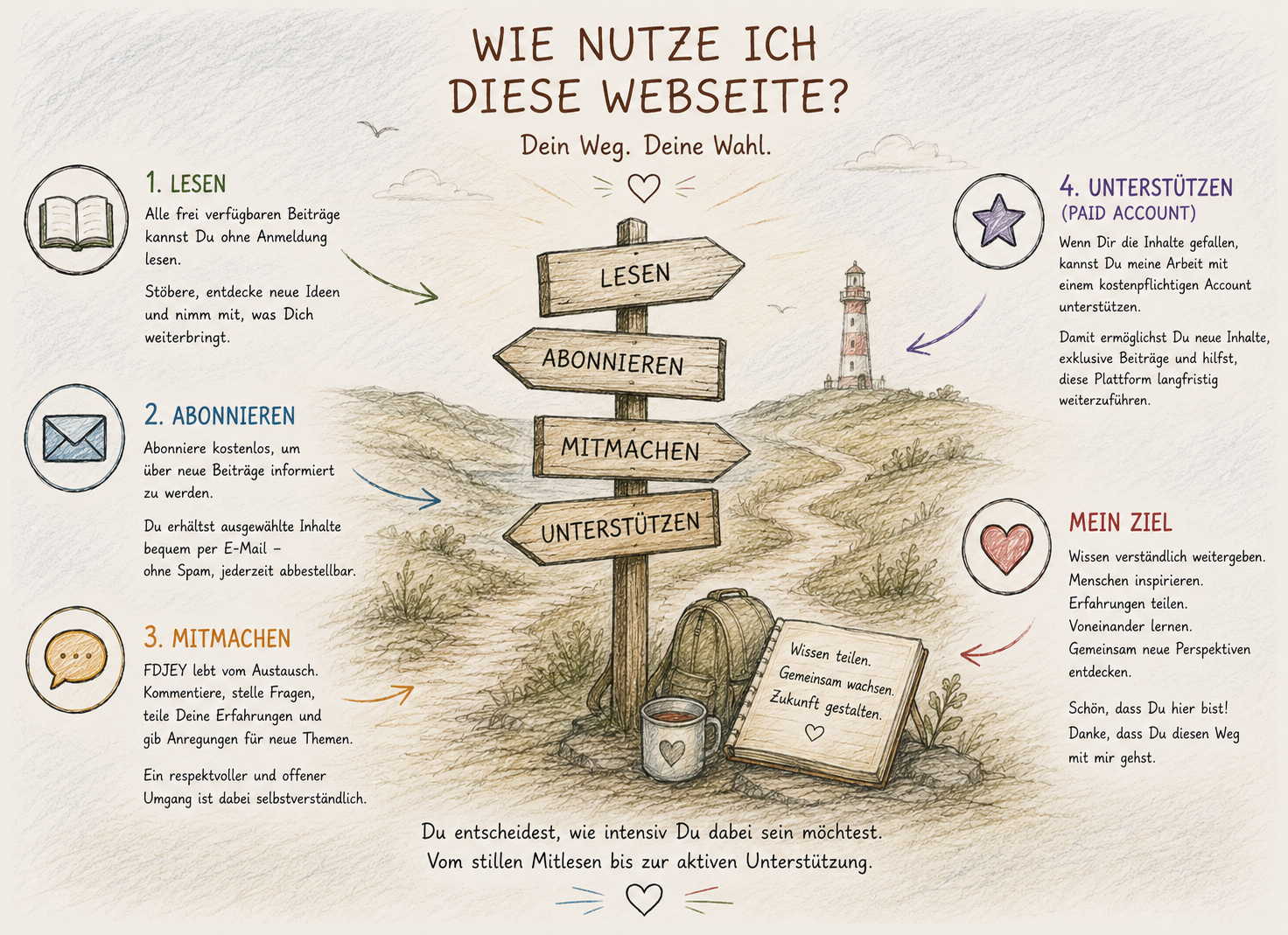 Wie nutze ich diese Webseite?